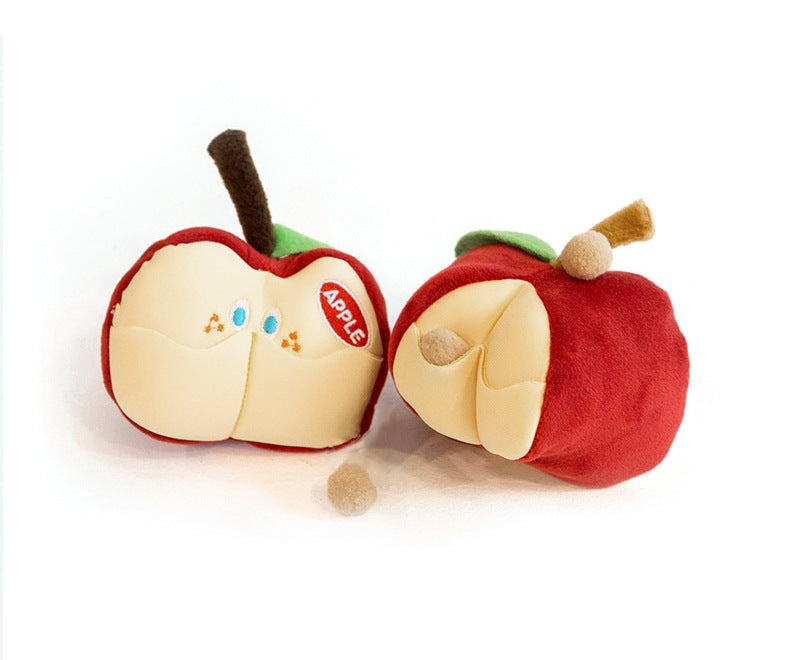 Apple Squeaky Dog Toy