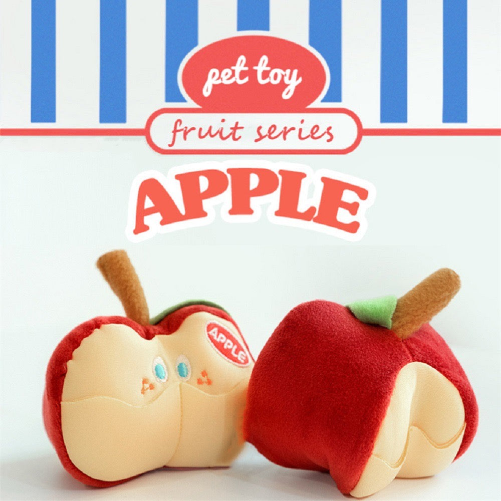 Apple Squeaky Dog Toy