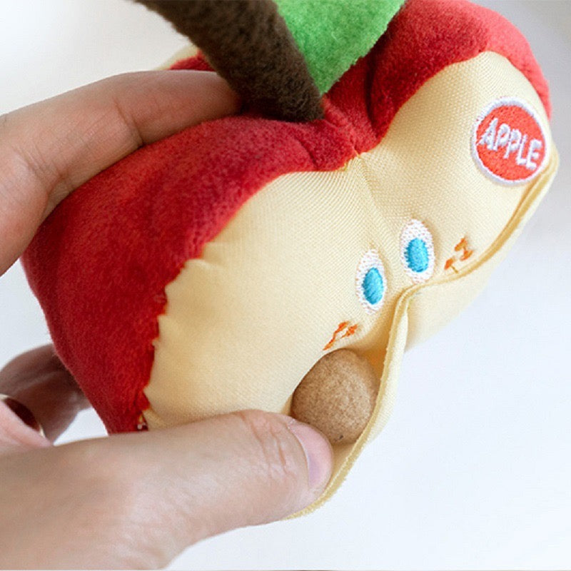 Apple Squeaky Dog Toy