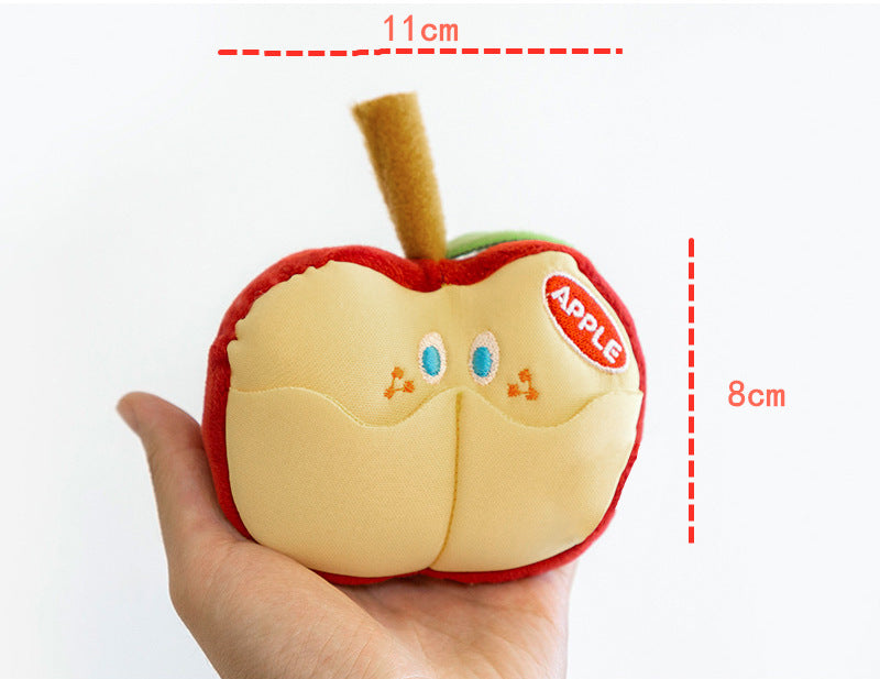 Apple Squeaky Dog Toy